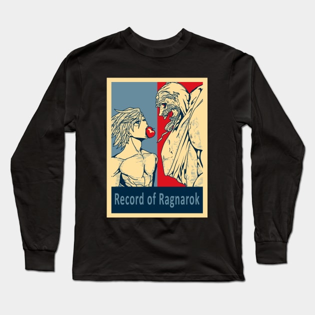 Record of Ragnarok - Adam Vs Zeus Poster V.2 Long Sleeve T-Shirt by Dokey4Artist